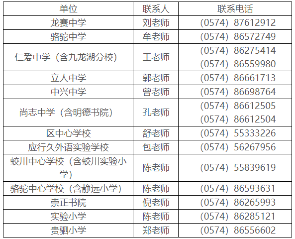 宁波教师编制考试公告